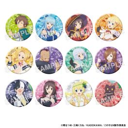 (PRE)(MD) KONOSUBA -God's Blessing on This Wonderful World! Trading Can Badge 10th Anniversary Ver. PACK (สุ่ม 1 จาก 12)