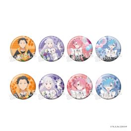 (PRE)(MD) Re:ZERO -Starting Life in Another World- Trading Tin Badge Flower ＆ Balloon ver. PACK (สุ่ม 1 จาก 8)