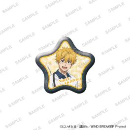 (PRE)(MD) TV Anime WIND BREAKER Star-shaped Glimmering Tin Badge Together with Plushies Ver. - Akihiko Nirei
