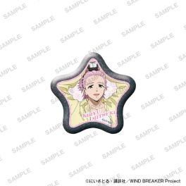 (PRE)(MD) TV Anime WIND BREAKER Star-shaped Glimmering Tin Badge Together with Plushies Ver. - Mitsuki Kiryu