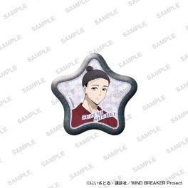 (PRE)(MD) TV Anime WIND BREAKER Star-shaped Glimmering Tin Badge Together with Plushies Ver. - Shuuhei Suzuri