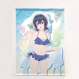 (PRE)(MD) I Made Friends with the Second Prettiest Girl in My Class Original Illustration B2 Tapestry Asanagi Umi / Swimwear W Suede