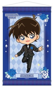 (MD) Detective Conan: Black Suit & Dress A3 Tapestry - Shinichi Kudo
