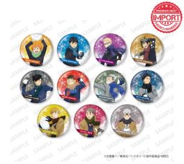 (MD) Haikyu! Glimmering Tin Badge Collection Playing in the Snow Ver. Pack (สุ่ม 1 ลาย)
