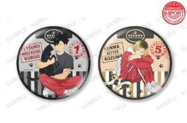 (MD) Haikyu! Set of 2 Large Sparkly Tin Badges - Cat Ver.