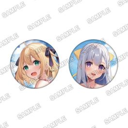 (MD) The Magical Revolution of the Reincarnated Princess and the Genius Young Lady Beach Date Ver. 2-piece Tin Badge Set