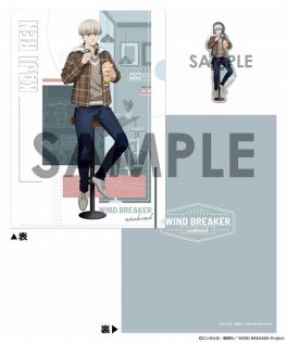 (MD) WIND BREAKER Clear Folder & Die-cut Sticker Set -weekend- 6.Ren Kaji