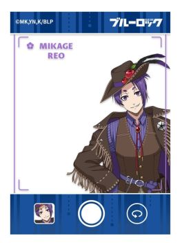 (MD) AFORCE x DRAGON HORSE "BLUE LOCK" (CIRCUS VER.) TRANSPARENT CHARACTER CARD MIKAGE REO