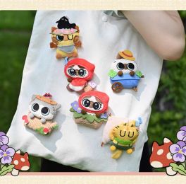 (MD) Azukisan Meow Meow Valley Series - Plush Badge Blind Box (สุ่ม 1 ลาย)