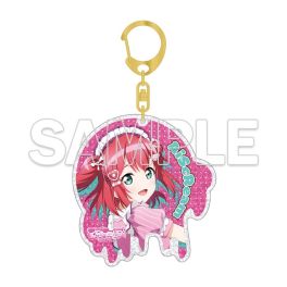 (PRE)(MD) Love Live! Series AiScReam Glittery Acrylic Keychain - Ruby Kurosawa