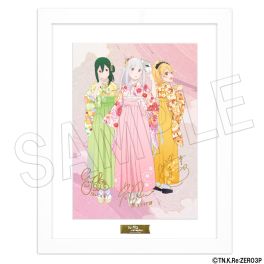 (PRE)(MD) Re:ZERO -Starting Life in Another World- Reproduction Art Print w/ Printed Autograph Japanese Outfit Ver.