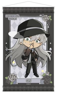 (MD) Detective Conan: Black Suit & Dress A3 Tapestry - Gin