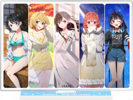 (MD)  Rent-A-Girlfriend Acrylic Stand Figure - Four Seasons and Girlfriend - Four Seasons and Girlfriend