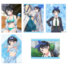 (MD) Rent-A-Girlfriend Set of 5 Photo-Style Illustrations - Four Seasons and Girlfriend - Ruka Sarashina A