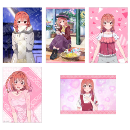 (MD) Rent-A-Girlfriend Set of 5 Photo-Style Illustrations - Four Seasons and Girlfriend - Sumi Sakurasawa A