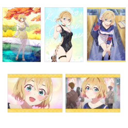 (MD) Rent-A-Girlfriend Set of 5 Photo-Style Illustrations - Four Seasons and Girlfriend - Mami Nanami B