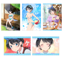(MD) Rent-A-Girlfriend Set of 5 Photo-Style Illustrations - Four Seasons and Girlfriend - Ruka Sarashina B