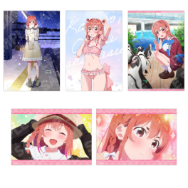 (MD) Rent-A-Girlfriend Set of 5 Photo-Style Illustrations - Four Seasons and Girlfriend - Sumi Sakurasawa B