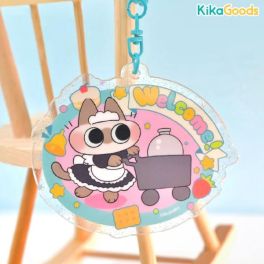 (MD) Azukisan cafeteria ver 2-Snack time acrylic pendant (maid style)
