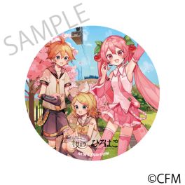 (PRE)(MD) Sakura Miku x Hirohako Mega Tin Badge Stand Hakodate 2025 - Art by Sazanami