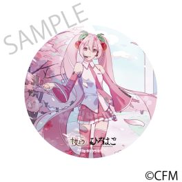 (PRE)(MD) Sakura Miku x Hirohako Mega Tin Badge Stand Hakodate 2025 - Art by Tamiura