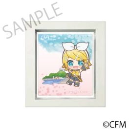 (PRE)(MD) Sakura Miku x Hirohako Frame Magnet Hakodate 2025 Kagamine Rin - Art by Mikanmochi