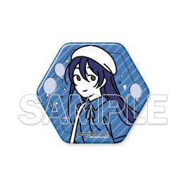 (PRE)(MD) Love Live! Series Wear the Seasons on Your Walks. Hexagonal Tin Badge - Umi Sonoda