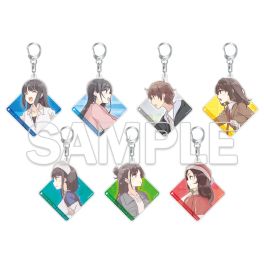 (PRE)(MD) Dengenki Bunko Rascal Does Not Dream Series University Student Arc Group Visual Tradable Acrylic Keychains (สุ่ม 1 จาก 7 ลาย)