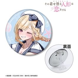 (PRE)(MD) My Dress-Up Darling Minori Chigusa Illustration Kitagawa Marin Sailor Swimwear Ver. 3 Way Can Badge