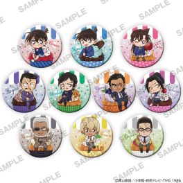 (PRE)(MD) Detective Conan Sparkling Tin Badge Collection - Cupcake ver. PACK (สุ่ม 1 จาก 10)