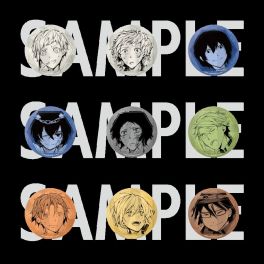 (PRE)(MD) Bungo Stray Dogs Tradable Holographic Tin Badges - novels ver.3 (สุ่ม 1 จาก 9)