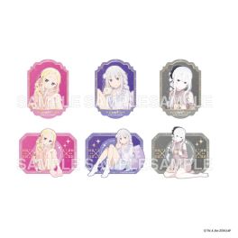 (PRE)(MD) Re:ZERO -Starting Life in Another World- Tradable Glimmering Acrylic Badges Emilia's Birthday Celebration 2025 ver. PACK (สุ่ม 1 จาก 6)