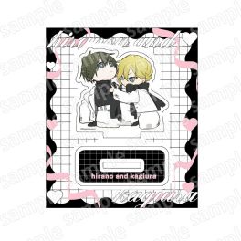 (PRE)(MD) Deformed Acrylic Stand - Hirano and Kagiura BLACK & PINK ver.