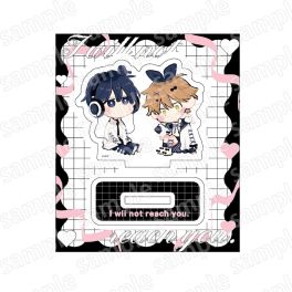 (PRE)(MD) Deformed Acrylic Stand - I Will Not Reach You. BLACK & PINK ver.
