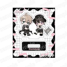 (PRE)(MD) Deformed Acrylic Stand - Black Sheep BLACK & PINK ver.